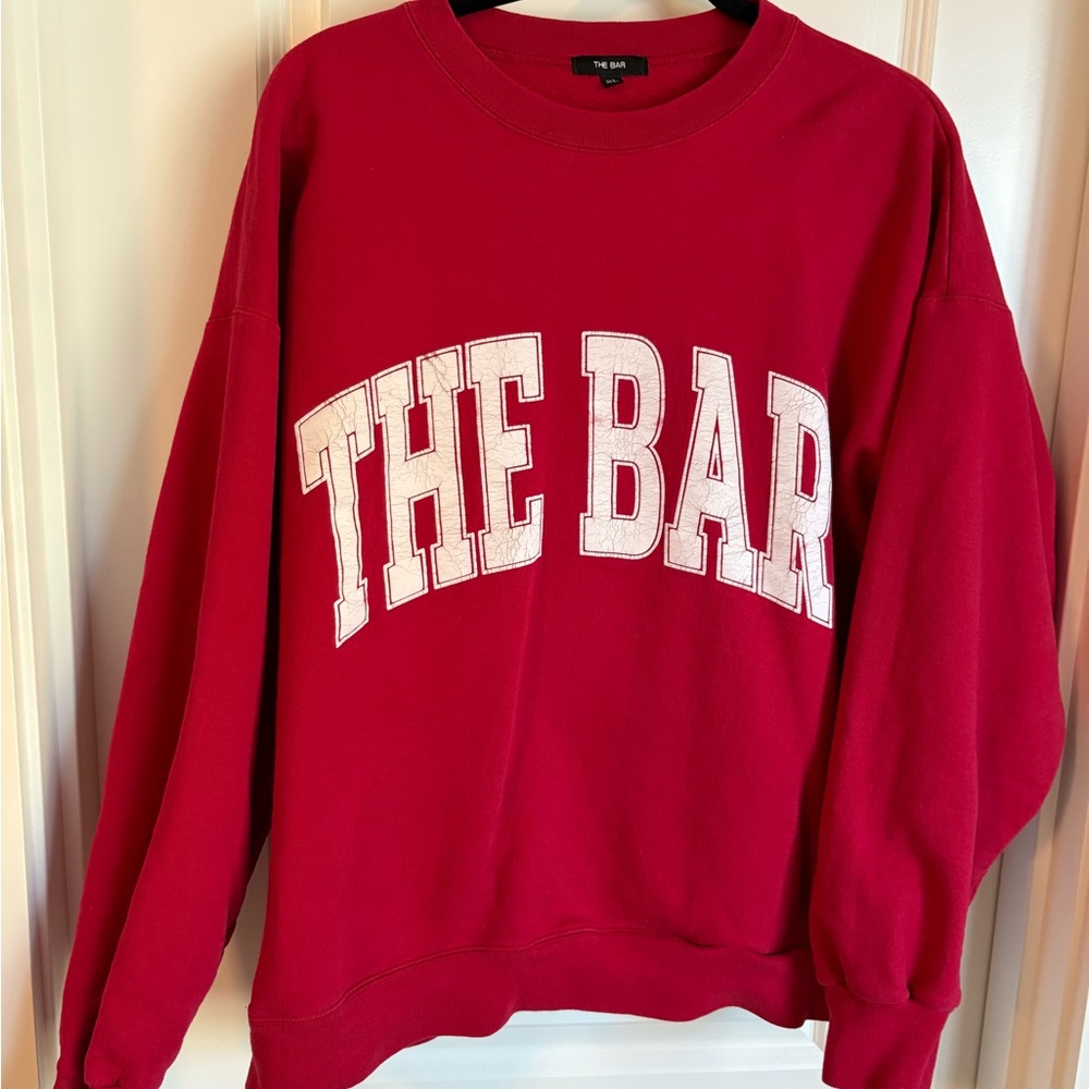 The Bar Red Crewneck Sweatshirt